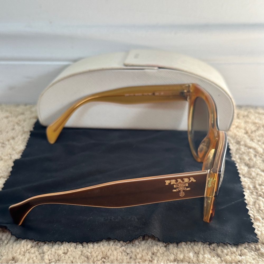 Prada Brown Tortoiseshell Polarized Sunglasses Sp… - image 7